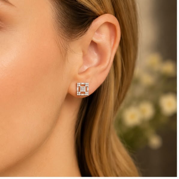 Geometric Diamond Studs