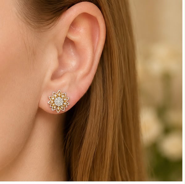 Multi Petal Diamond Studs