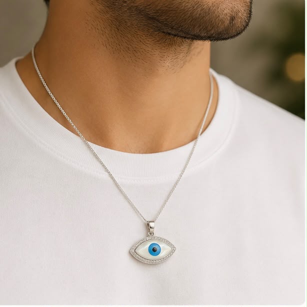 Evil Eye Silver Pendant