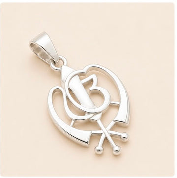 Sikh Heritage Silver Pendant