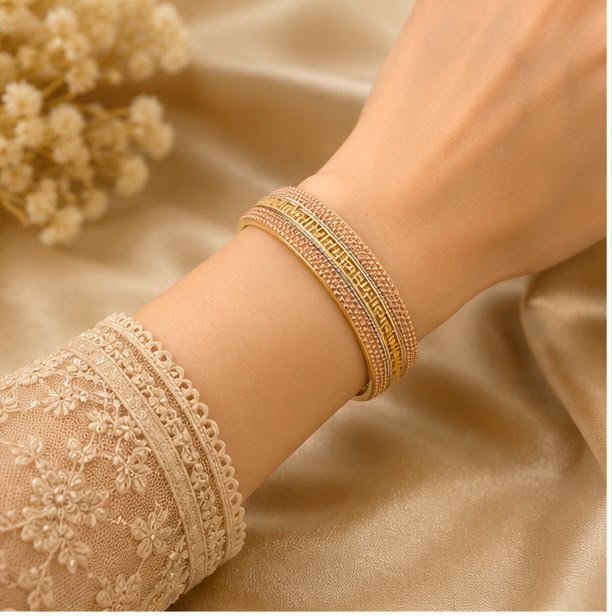 Beautiful 22k Gold Women Bangle Set
