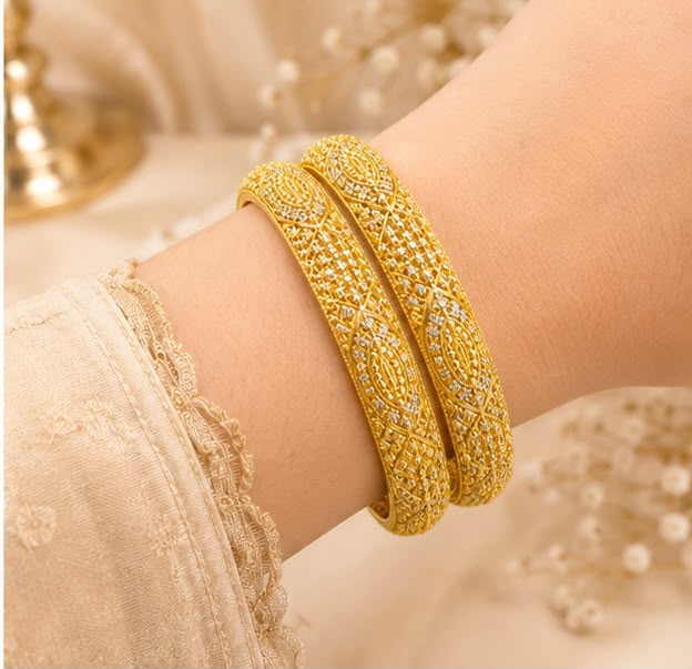 Designer 22k Gold Women Bangle Set