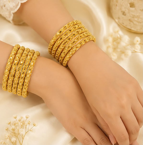 Traditional 22k Gold Bangle Set