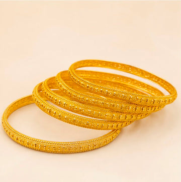 22K Gold Traditional Charm Bangles