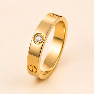 Cartier-Inspired Diamond Band Ring