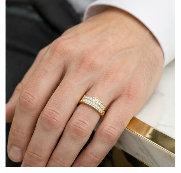 Crown Lattice Diamond Ring