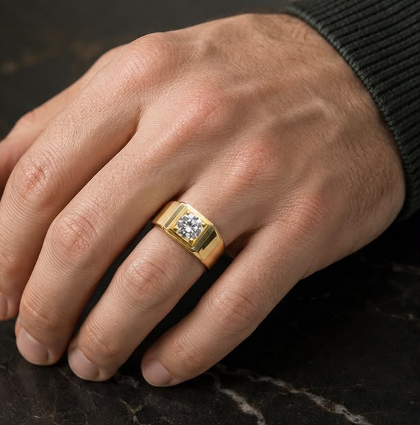 Executive Signet Diamond Ring
