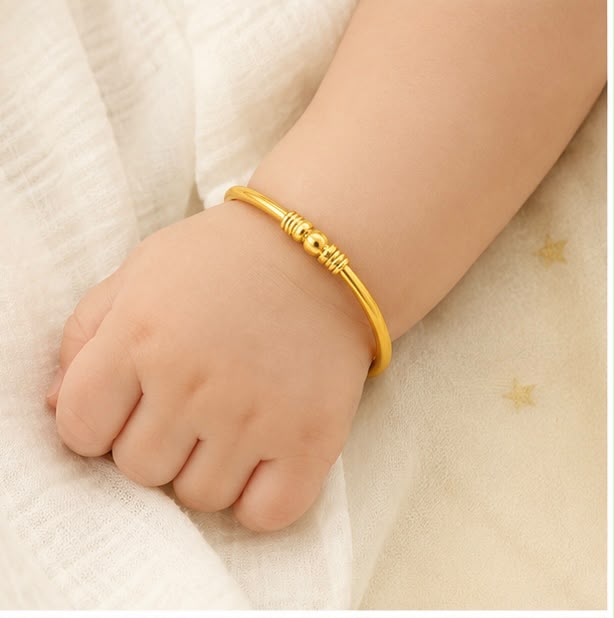 Traditional 22k Gold Baby Bangle
