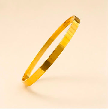 Plane and Elegant 22k Gold Kid Bangle