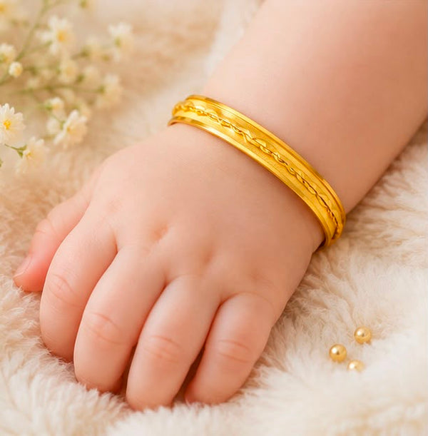 Trendy 22k Gold Kid Bangle