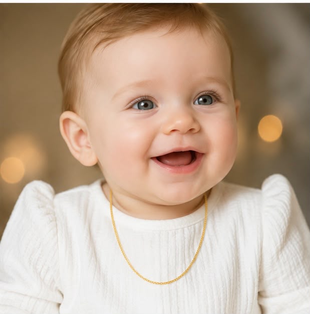 Solid 22k Gold Kid Chain