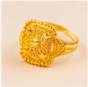 22K Gold Filigree Baby Ring