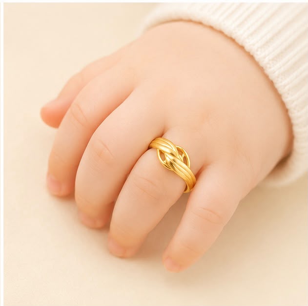 22K Gold Eternal Knot Ring