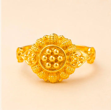 22K Gold Blossom Ring