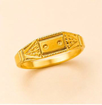 22K Gold Kid Signet Ring