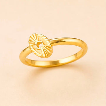 22K Gold Tiny Charm Ring