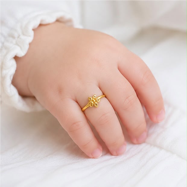 22K Gold Shining Star Ring