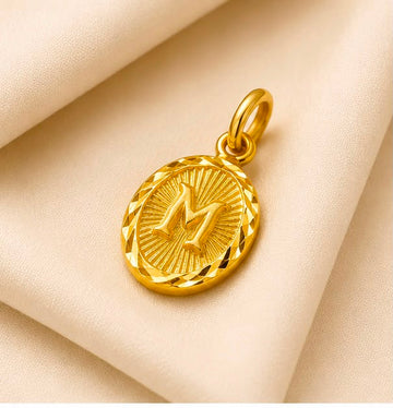 22K Gold Kids M Pendant