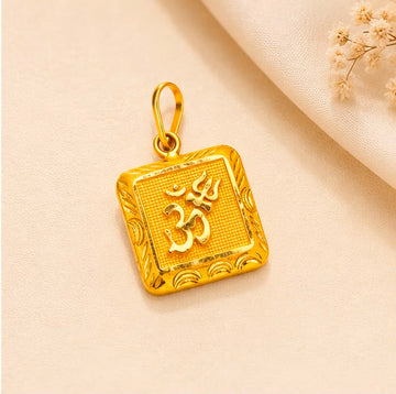 22K Gold Spiritual Om Pendant
