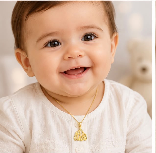 22K Gold Allah Kids Pendant