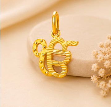 22K Gold Religious Ik Onkar Pendant
