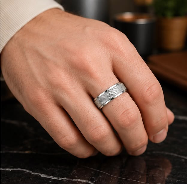 Refined Texture Band 925 Sterling