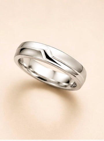 Modern Edge Band 925 Sterling