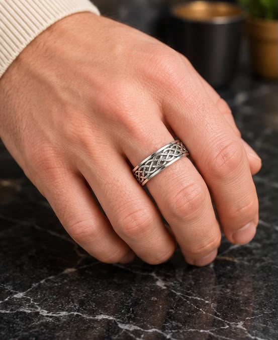 Celtic Knot Silver Ring 925 Sterling