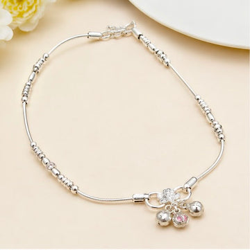 Beaded Snake Anklet 925 Sterling