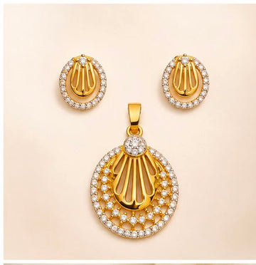 22K Gold Signature Pendant Set