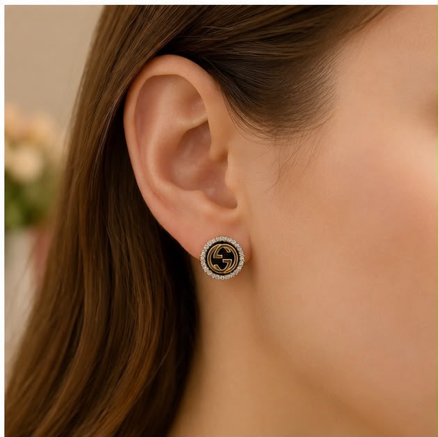 22k Gold Gucci-Inspired Studs