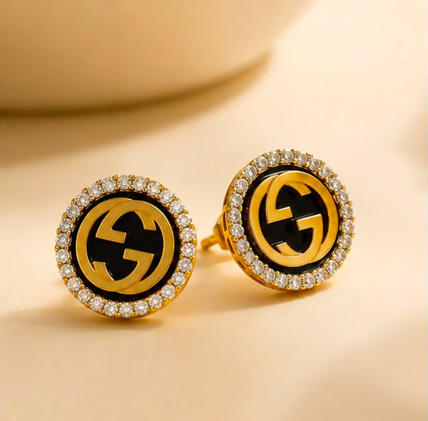 22k Gold Gucci-Inspired Studs