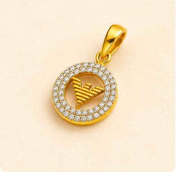 22k Gold Armani-Inspired Pendant