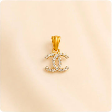 22K Gold Coco Chanel Pendant