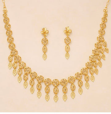 Turkish Designer 22k Gold Women Necklace Set