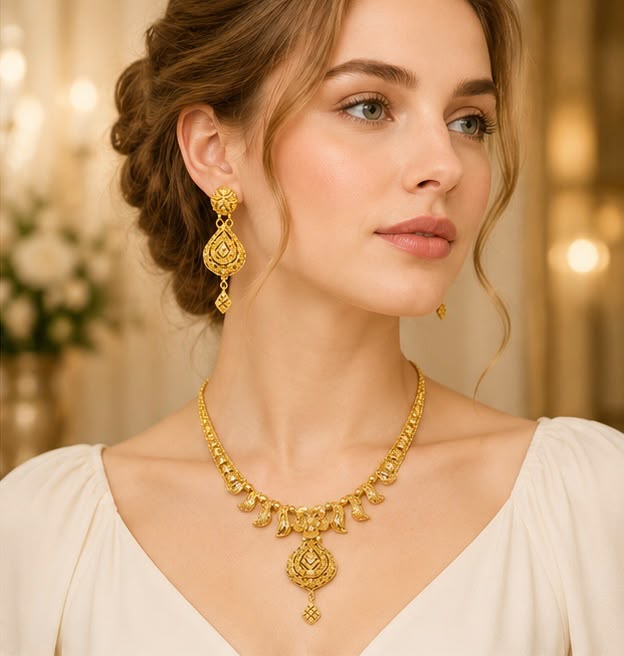 Ethnic 22K Gold Necklace