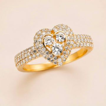 Heart full of Stones 22k Gold Ring