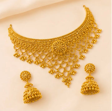 Designer Bridal 22k Gold Necklace Set