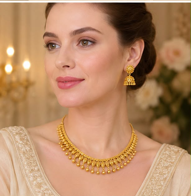 Evergreen 22k Gold Necklace Set