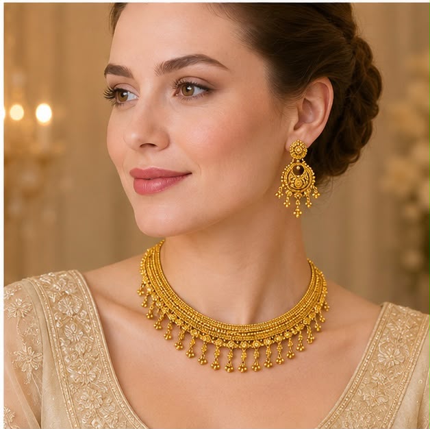 Refined 22k Gold Necklace Set
