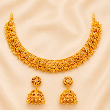 Glamorous 22k Gold Necklace Set