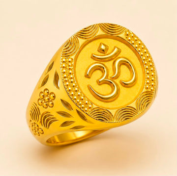 Om 22k Gold Men Ring