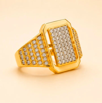 Luxury Designer 22k Gold Men Ring