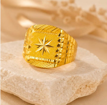 Maple logo 22k Gold Men Ring