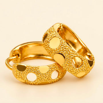 Luxury 22k Gold Women Hoops