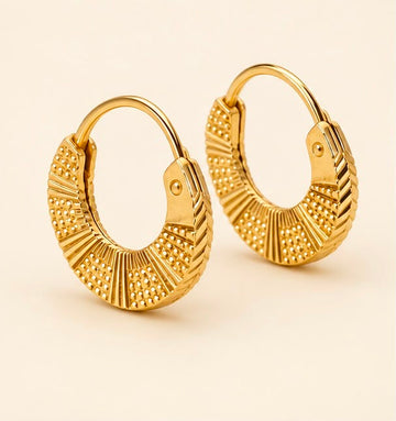 Traditional 22k Gold Women Hoops