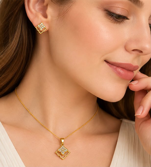 Luxury Pendant Set 22k Gold