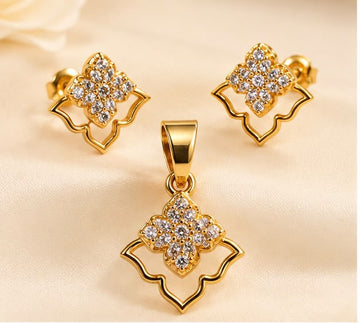 Luxury Pendant Set 22k Gold