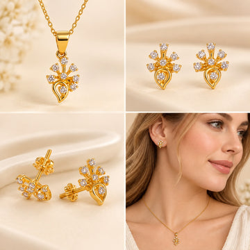 Ivorian 22k Gold Pendant Set