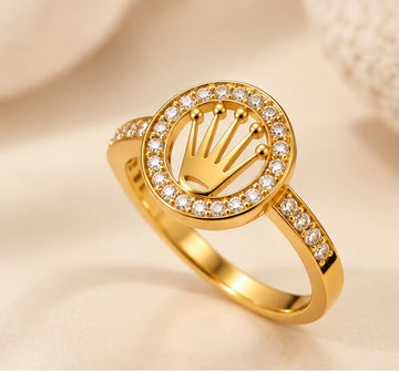 Royal Crown Halo 22K Gold Ring